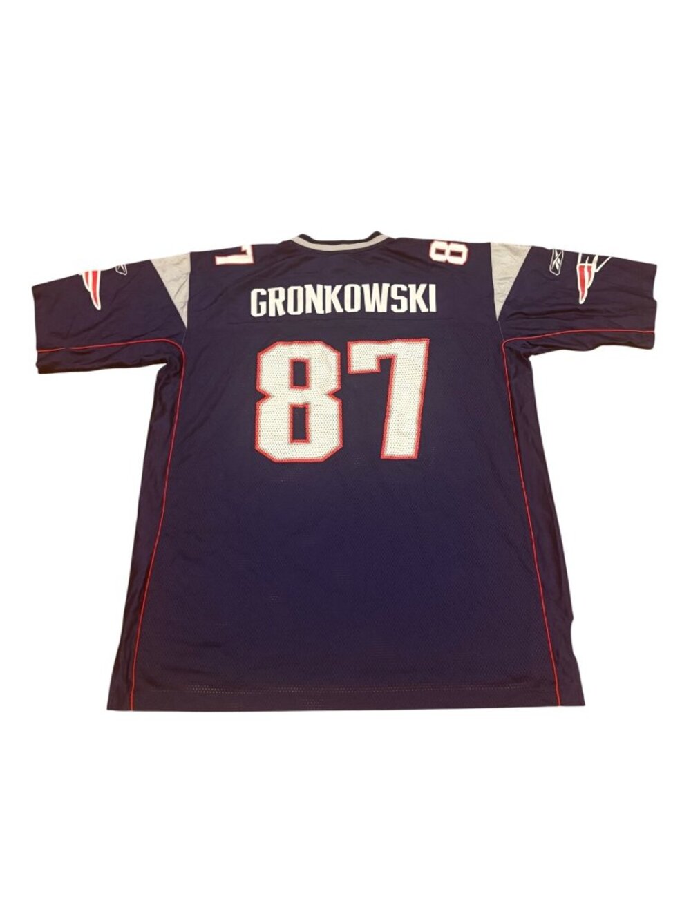 Reebok New England Patriots Rob Gronkowski Blue NFL Football Jersey Men's 2XL